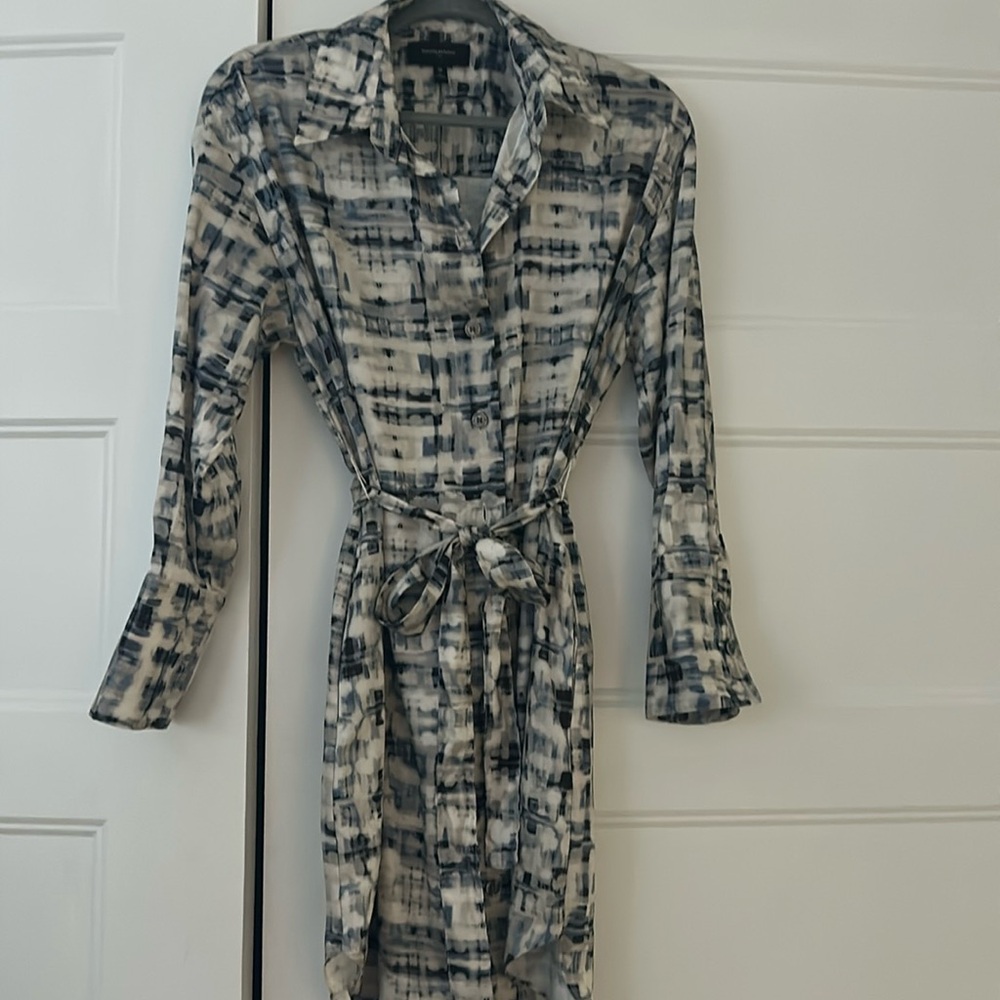 Shirt silk dress